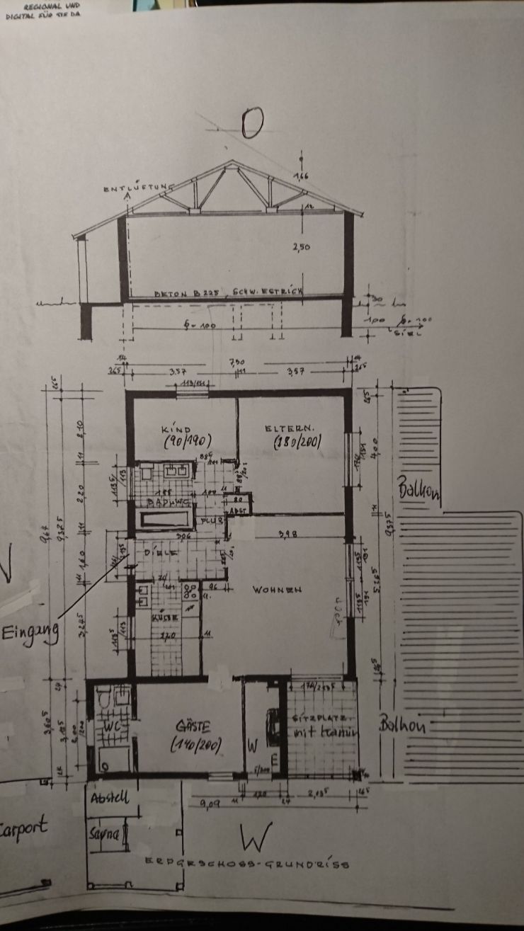Grundriss des Ferienhauses Haus Kranichblick